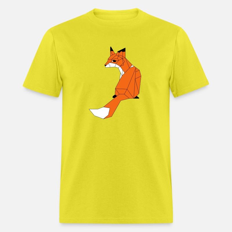 Fox made of triangles and polygons - colors