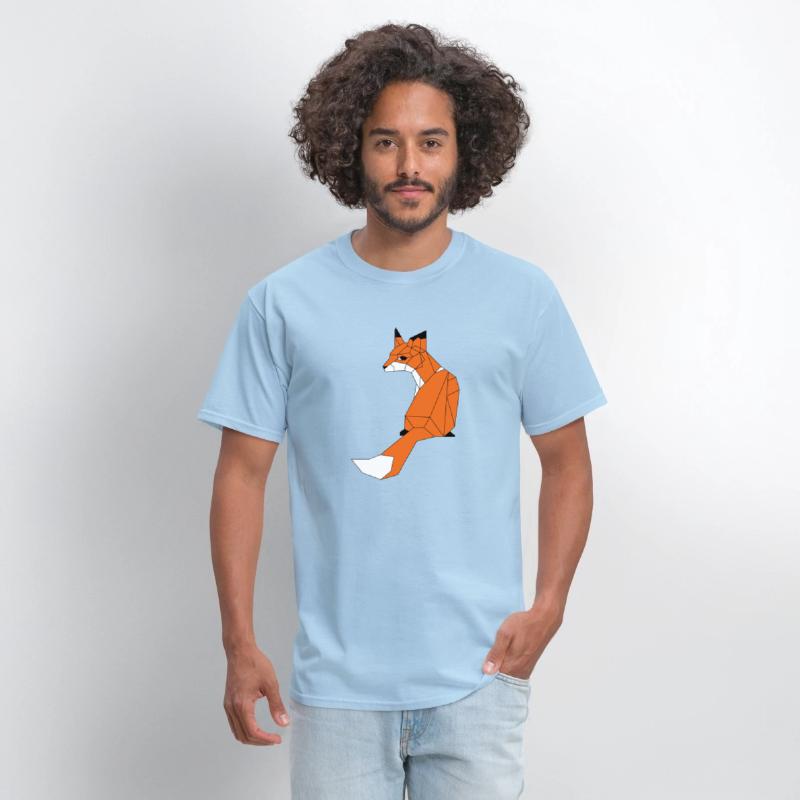 Fox made of triangles and polygons - colors