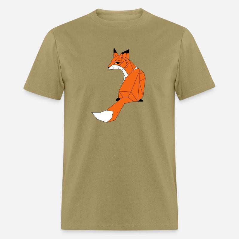 Fox made of triangles and polygons - colors