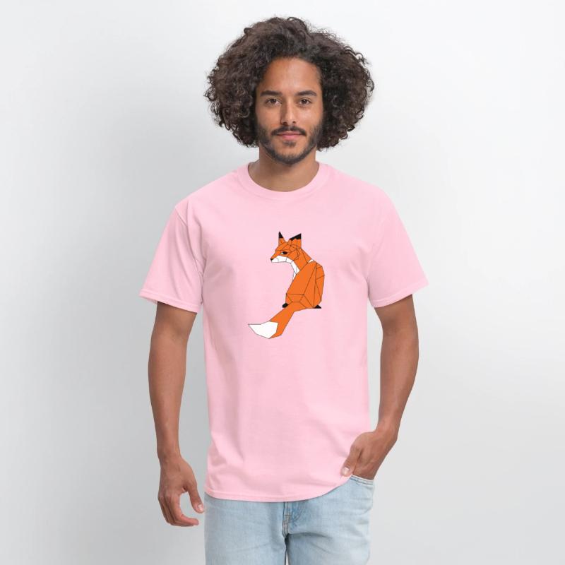 Fox made of triangles and polygons - colors