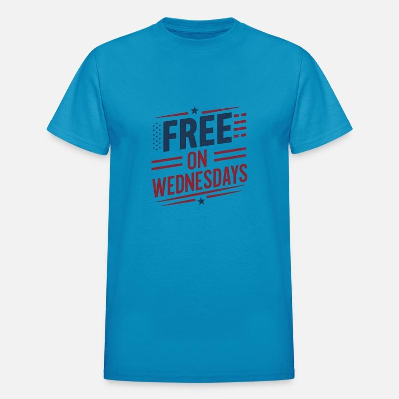 Free On Wednesdays American Flag typography Design