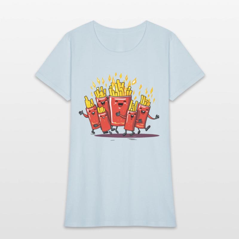 French Fries Funny Cute Hipster Style Potato