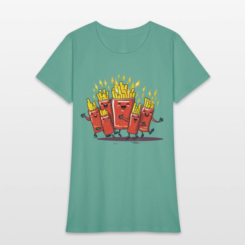 French Fries Funny Cute Hipster Style Potato