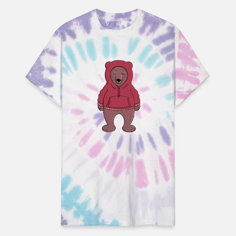 Friendly Bear In A Red Hoodie