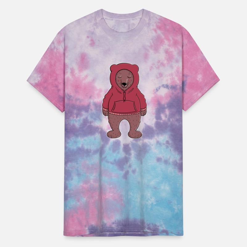 Friendly Bear In A Red Hoodie