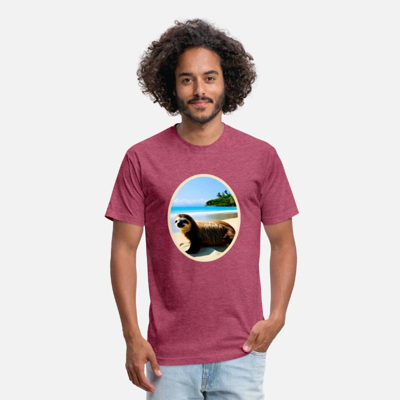 Fun Sloth-Sloth On The Beach