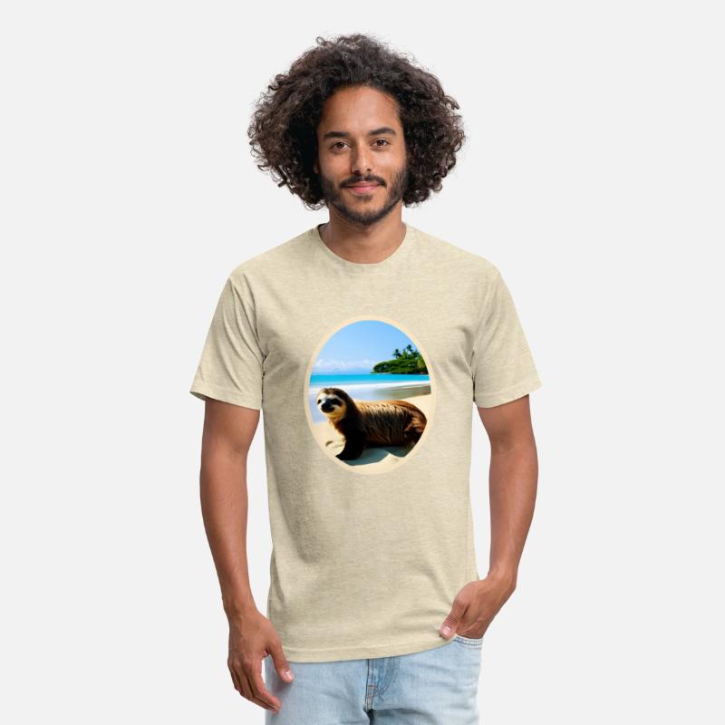 Fun Sloth-Sloth On The Beach