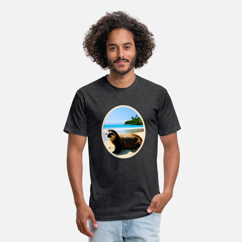 Fun Sloth-Sloth On The Beach