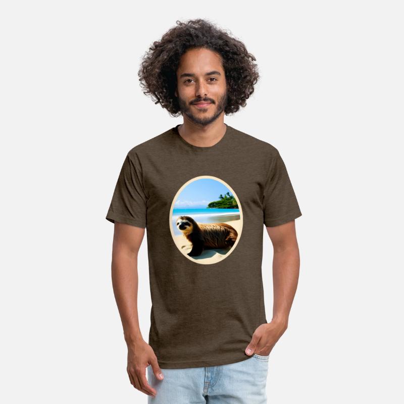 Fun Sloth-Sloth On The Beach