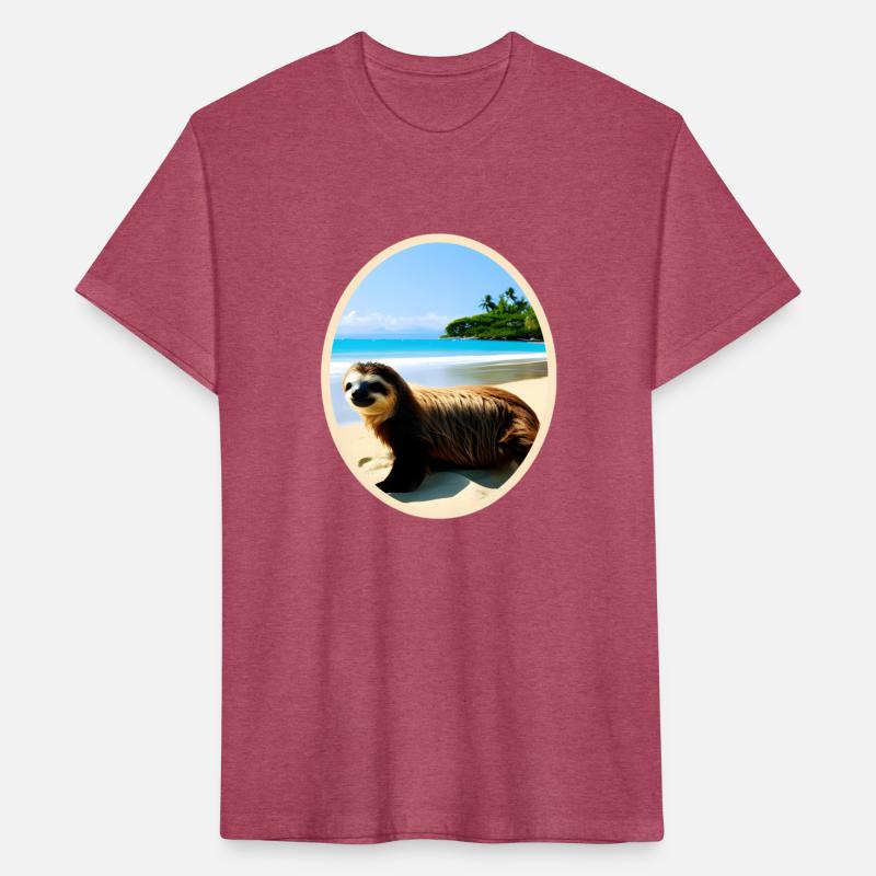 Fun Sloth-Sloth On The Beach