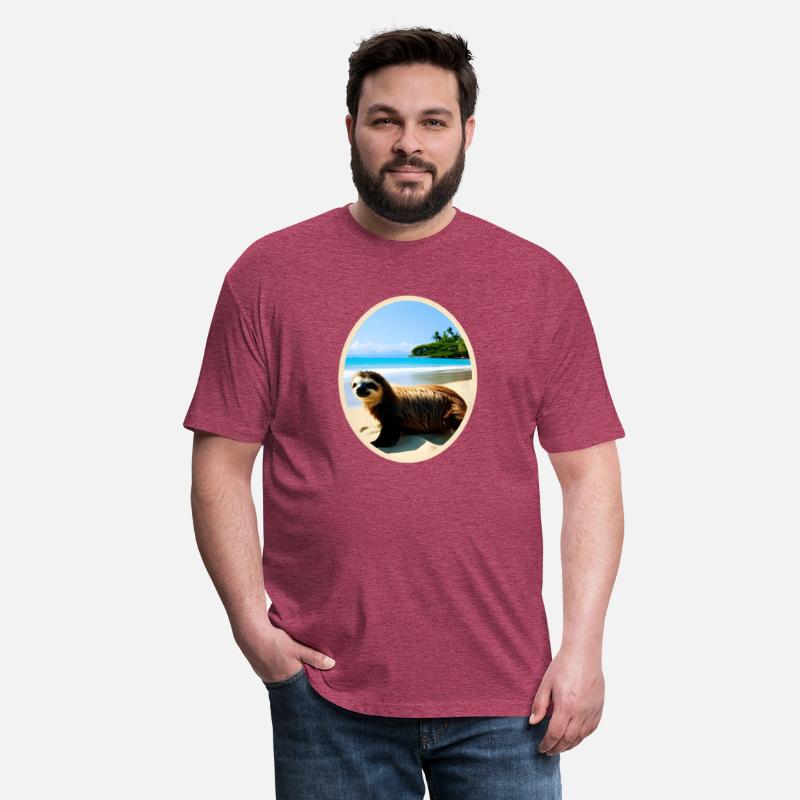 Fun Sloth-Sloth On The Beach