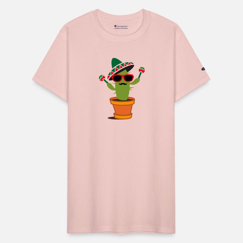 Funny Cactus with Sombrero and Maracas