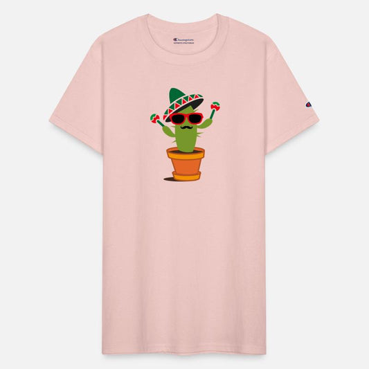 Funny Cactus with Sombrero and Maracas