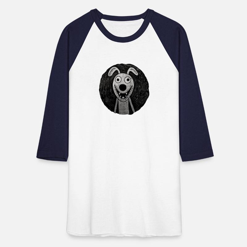 Funny caricature of a joyful dog