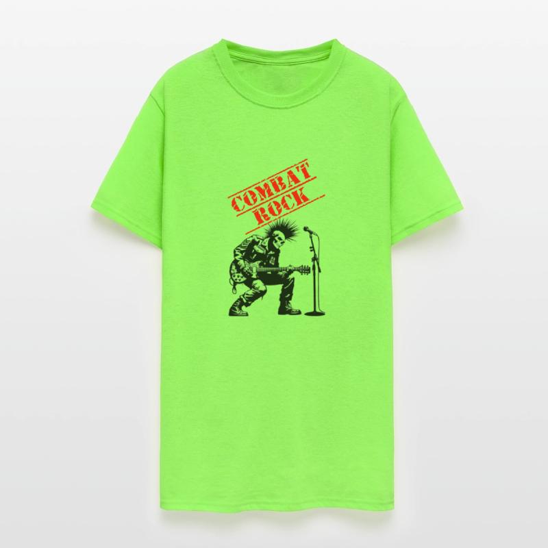 Funny combat rock punk soldier t shirt