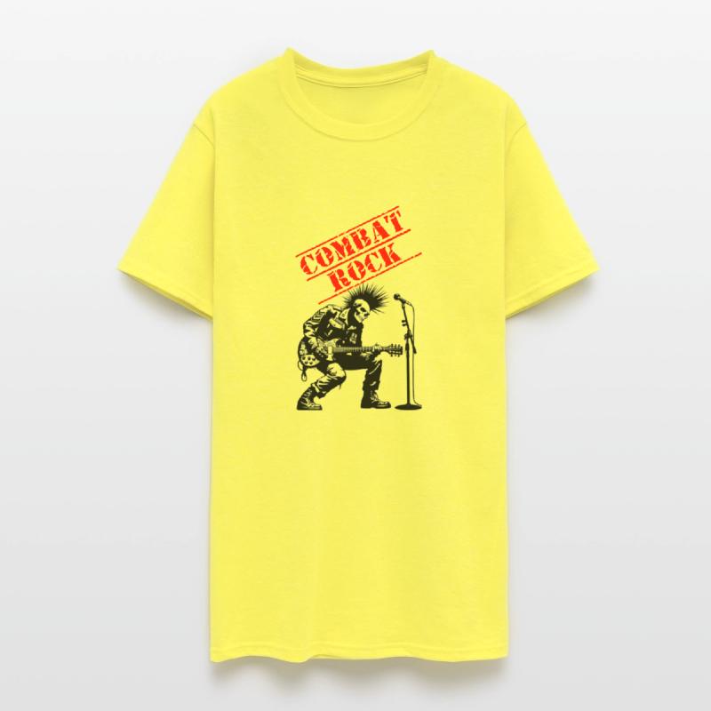 Funny combat rock punk soldier t shirt