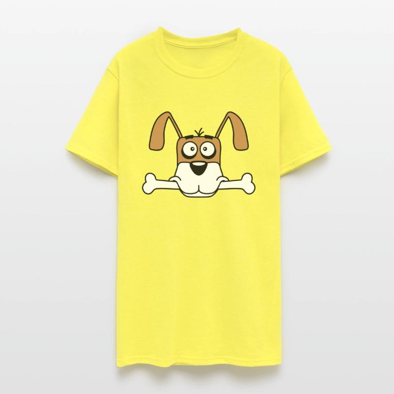 Funny Dog Big Bone Mouth Hunger Cool Cartoon Comic