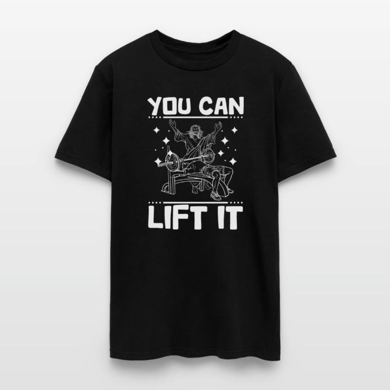 Funny Jesus bodybuilding Bench press, you can lift