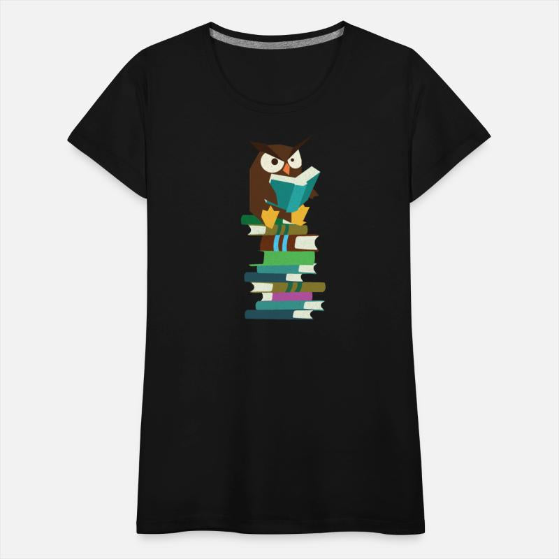 Funny Owl Books Reading Teacher Student Nerdy