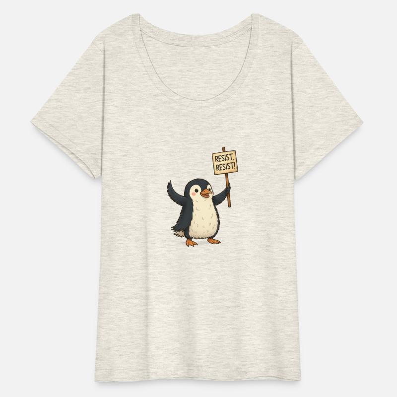 Funny Resist Penguin Protest