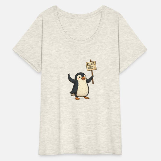 Funny Resist Penguin Protest