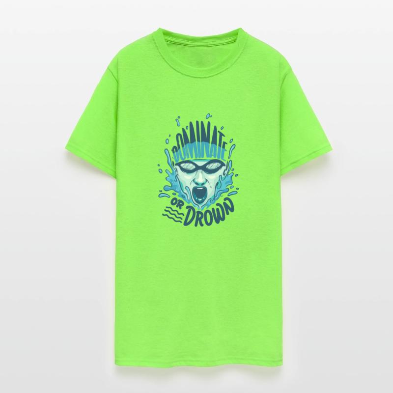 Funny Swimming Water Polo Dominate Or Drown