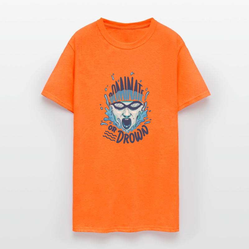 Funny Swimming Water Polo Dominate Or Drown