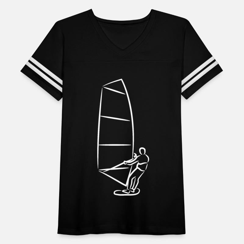 Funny Windsurfer Drawing