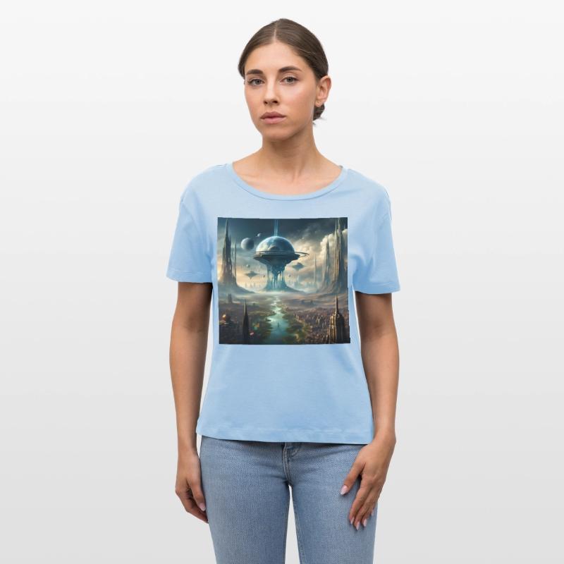 Futuristic Sci-Fi City Tower Design Alien Planet