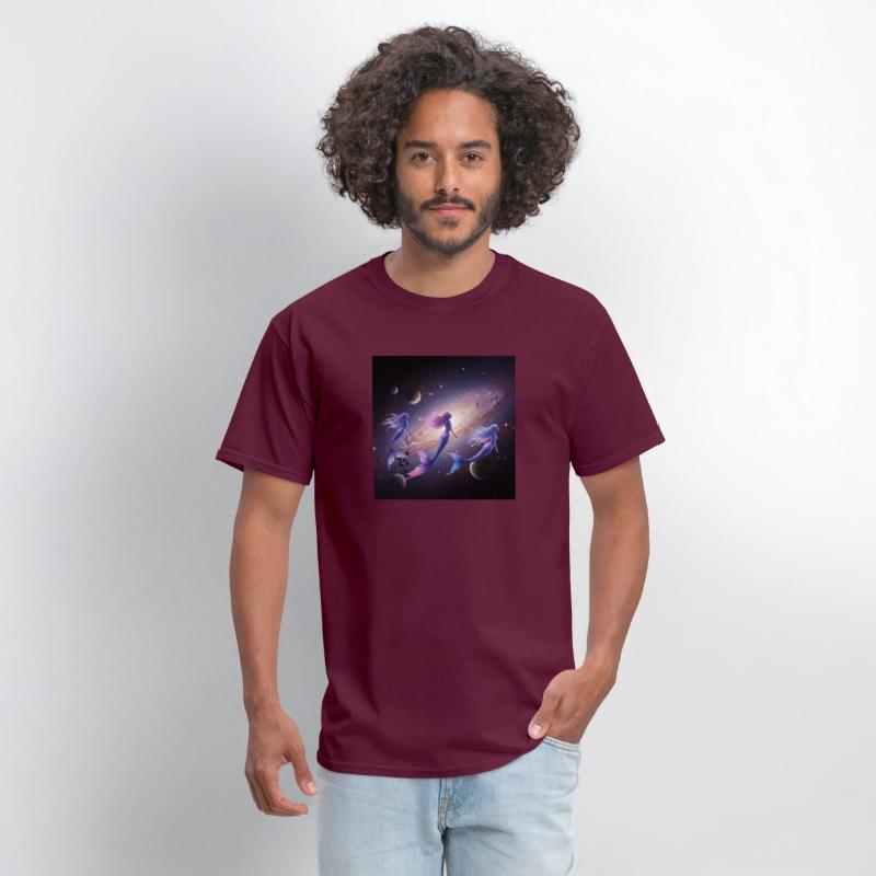 Galactic Mermaid Nebula T-Shirt