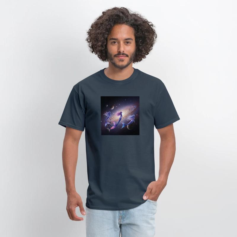 Galactic Mermaid Nebula T-Shirt