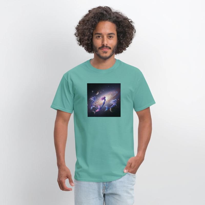Galactic Mermaid Nebula T-Shirt