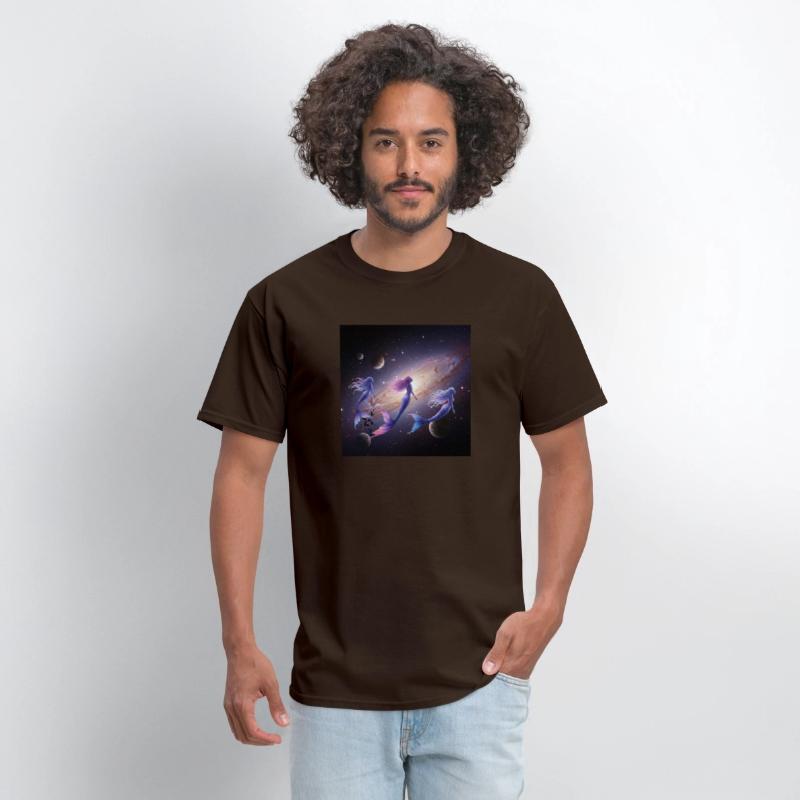 Galactic Mermaid Nebula T-Shirt