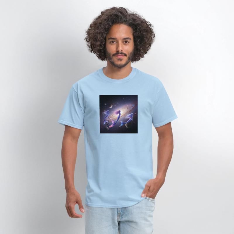 Galactic Mermaid Nebula T-Shirt