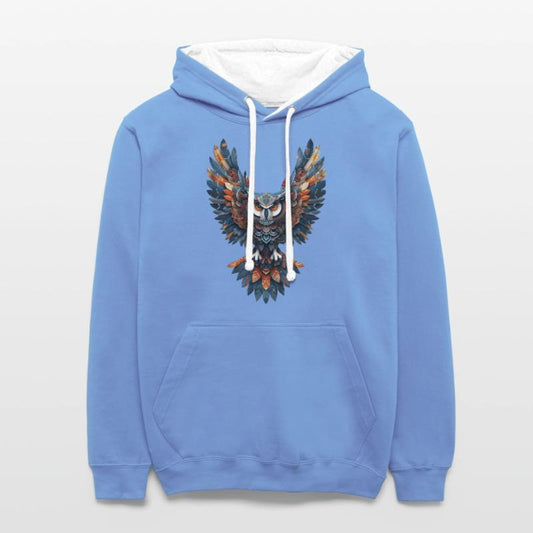 "Geometric Owl Art - Tribal Style Graphic T-Shirt"