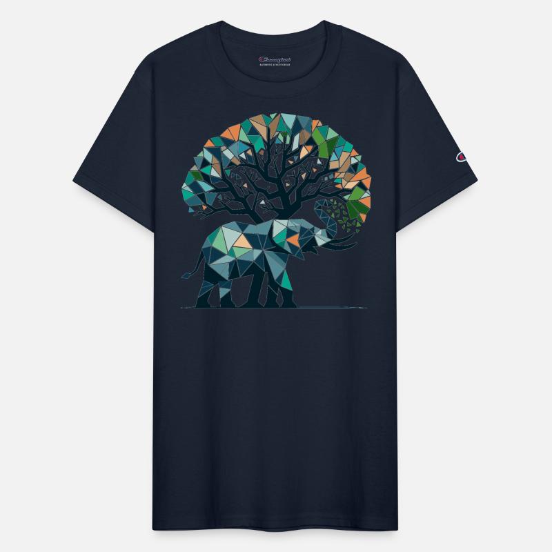 Geometric Safari - Polygonal Elephant