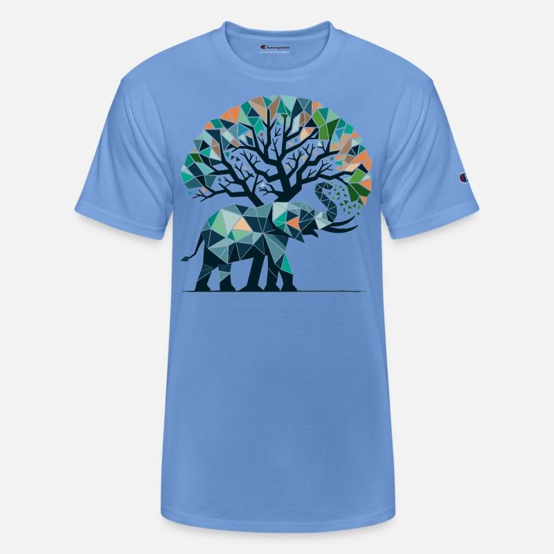 Geometric Safari - Polygonal Elephant