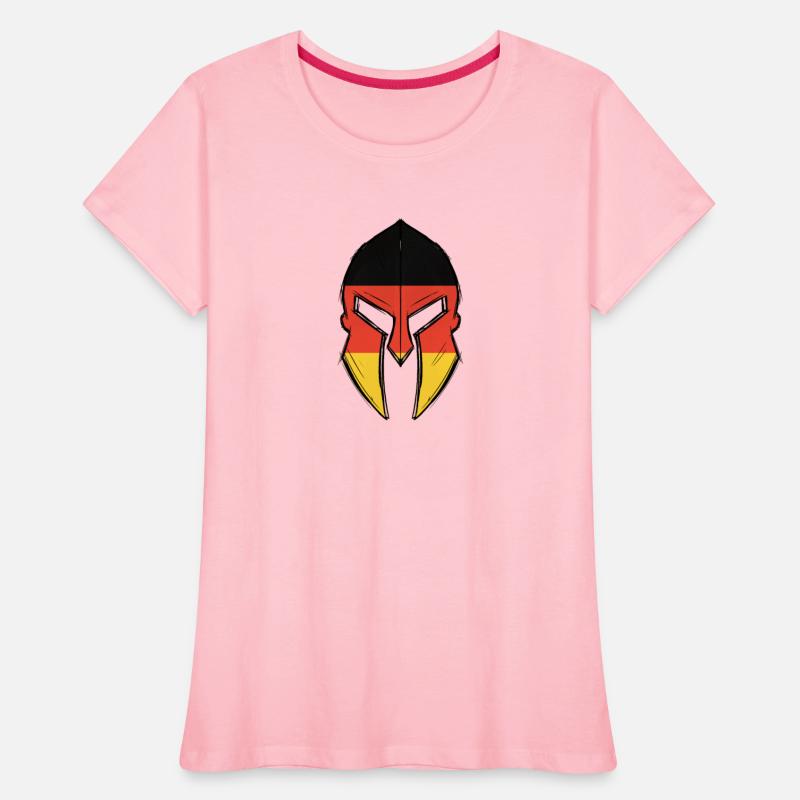 germany flag in Spartan warrior Helmet