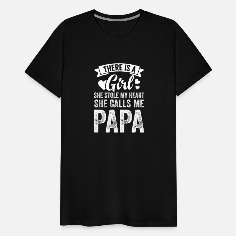 Girl Call Papi Grandpa Funny Papa Grandfather Gift