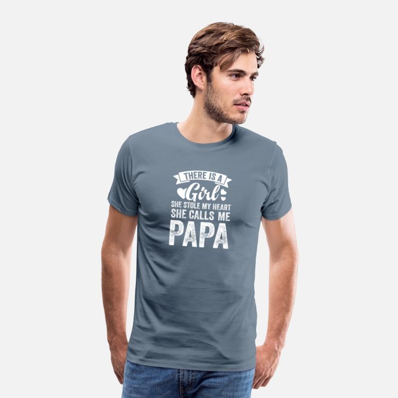 Girl Call Papi Grandpa Funny Papa Grandfather Gift