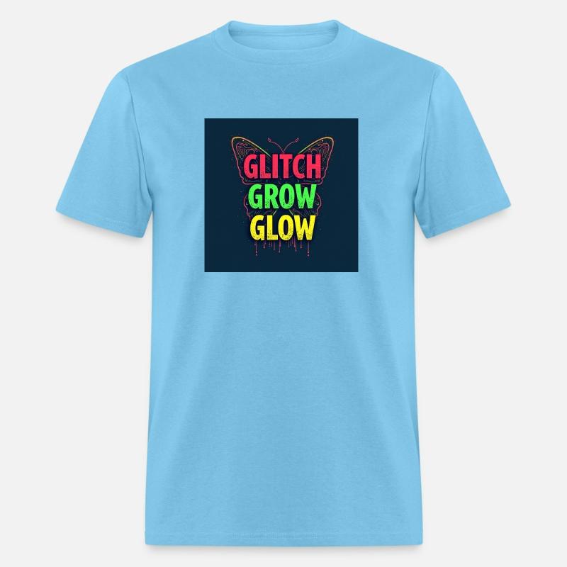 Glitch Grow Glow Butterfly Art