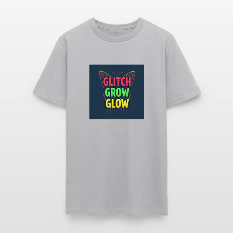 Glitch Grow Glow Butterfly Art