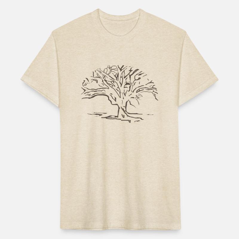 Gnarly Tree Original Line Art Drawing