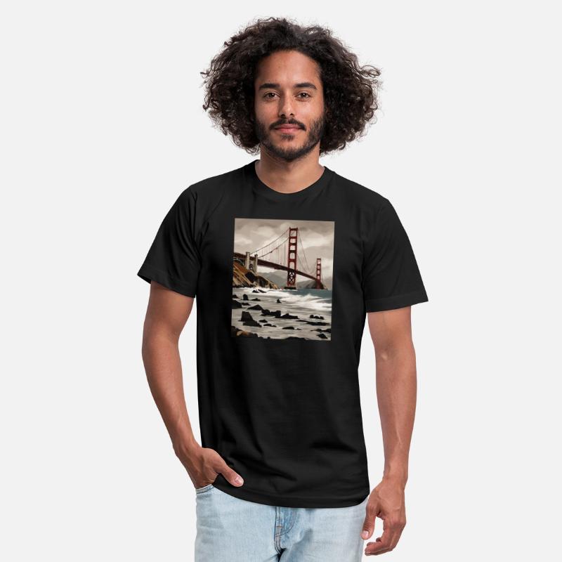 Golden Gate Bridge California T-Shirt, Golden Gate