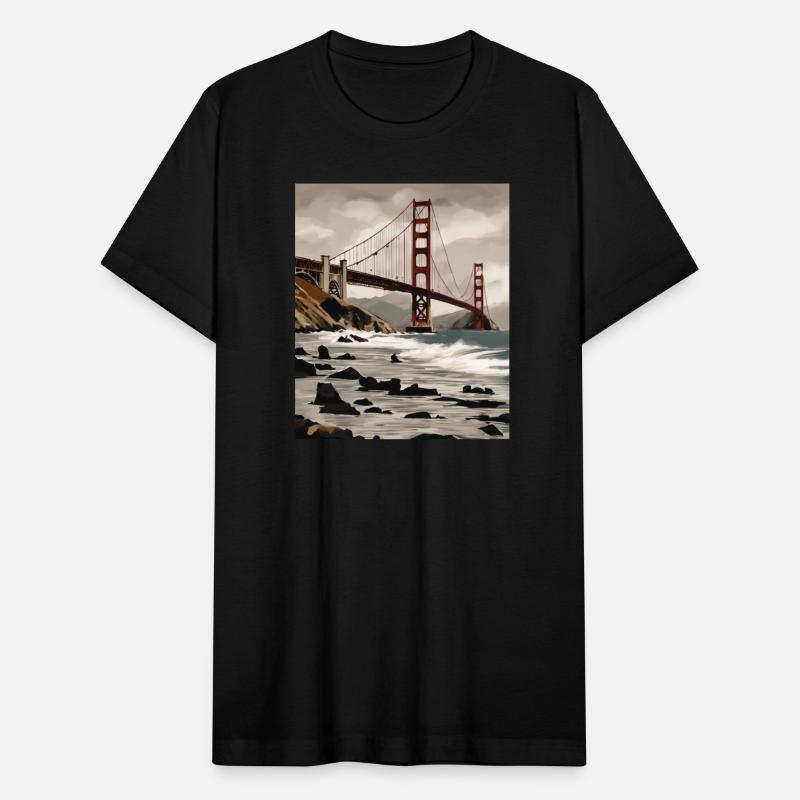 Golden Gate Bridge California T-Shirt, Golden Gate