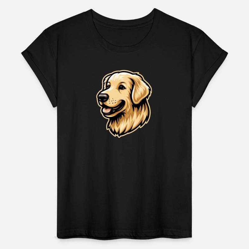 Golden retriever dog head