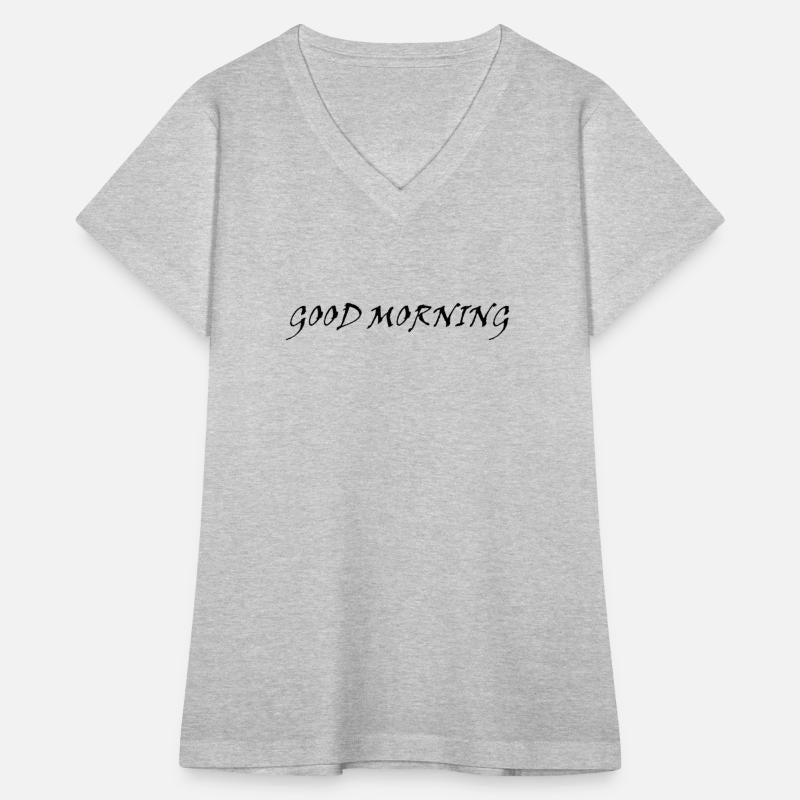 GOOD MORNING IN BLACK ON TRANSPARENT BACKGROUND