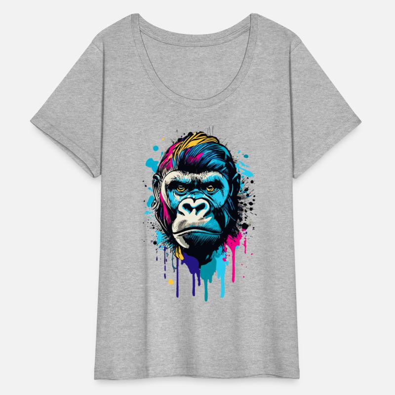 Gorilla Colorful - Cool Gorilla Illustration