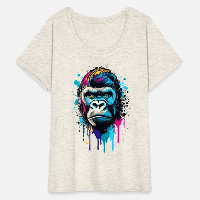 Gorilla Colorful - Cool Gorilla Illustration