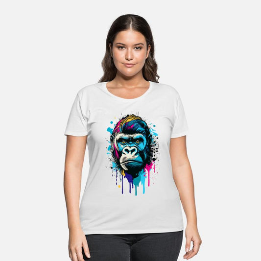 Gorilla Colorful - Cool Gorilla Illustration